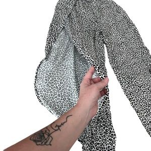 JOLIE Split leg animal print pants leopard